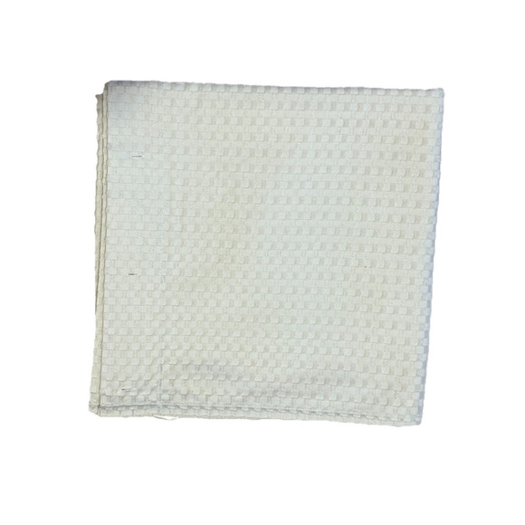 Haven OEKO-Tex Waffle Weave Shower Curtain Cotton Blend Harbor Mist Gray Green - Picture 2 of 7